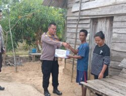Kapolres PALI Ajak Warga Jaga Kamtibmas Saat Penyaluran Bantuan Sosial