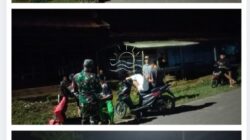 Babinsa Tanah Abang Tingkatkan Patroli Malam, Tegur Remaja yang Nongkrong Hingga Larut