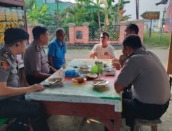 Cegah Kejahatan 3C dan Narkoba, Polres PALI Sambangi Warga Simpang Lima