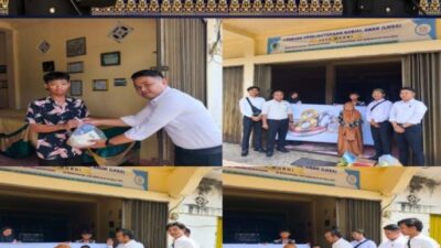 Polres PALI Berikan Bantuan Sembako kepada Panti Asuhan Jaya Murni