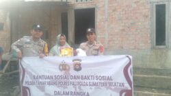 Polri Hadir untuk Masyarakat, Polsek Tanah Abang Bagikan Bantuan Sosial