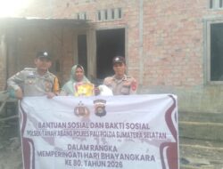 Polri Hadir untuk Masyarakat, Polsek Tanah Abang Bagikan Bantuan Sosial