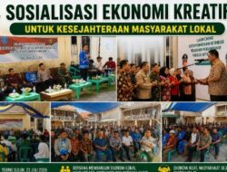Melalui Sosialisasi Ekonomi Kreatif Diharapkan Dapat Meningkatkan Kesejahteraan Masyarakat Lokal Demi Terciptanya Sitkamtibmas Yang Kondusif