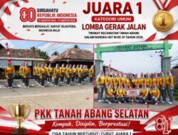 Kekompakan Berbuah Prestasi, PKK Tanah Abang Selatan Tiga Tahun Berturut-turut Juara 1