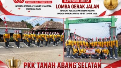 Kekompakan Berbuah Prestasi, PKK Tanah Abang Selatan Tiga Tahun Berturut-turut Juara 1