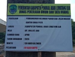 Proyek Halaman Kantor DPUTR PALI Disorot, Ketebalan Pengerasan Jalan Dipertanyakan