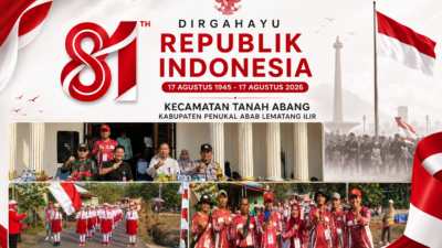 Semarak HUT RI ke-81, 22 Regu SD/MI se-Kecamatan Tanah Abang Ikuti Lomba Gerak Jalan