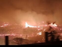 Malam Mencekam di Sukamaju, Tim Fire Pertamina Pendopo Field Berjibaku Jinakkan Karhutla